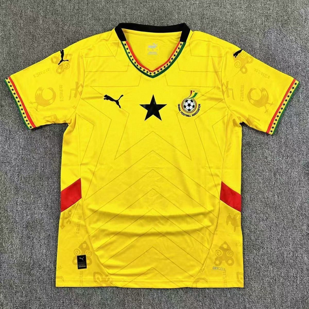 🇬🇭 Ghana Black Stars AFCON Away Jersey – Yellow Limited Edition