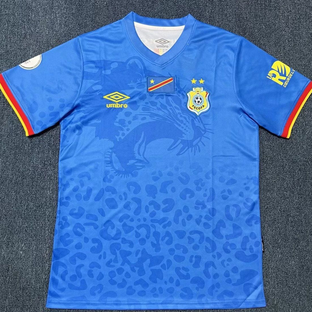 🇨🇩 2025 DR Congo AFCON Home Jersey – Blue Limited Edition